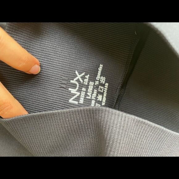 NUX black moderate compression leggings L - Picture 3 of 5